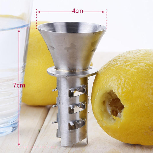 Stainless Steel Manual Lemon Juicer, Reamer 18/8 Stainless Steel, Hand Citrus Juicer and Lemon Pourer