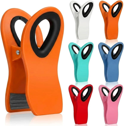Magnetic Chip Clips, 6 Pack, Airtight Seal | Reusable Bag Closers for Food Storage, Snacks, Bread & Kitchen Organization, Strong Plastic Clips for Refrigerator Use
