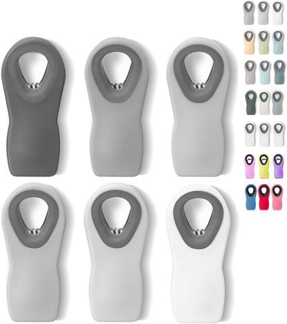 Magnetic Chip Clips, 6 Pack, Airtight Seal | Reusable Bag Closers for Food Storage, Snacks, Bread & Kitchen Organization, Strong Plastic Clips for Refrigerator Use