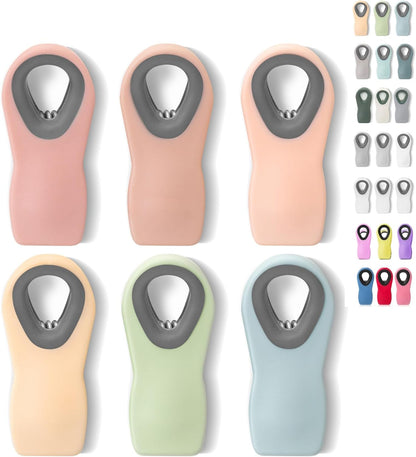 Magnetic Chip Clips, 6 Pack, Airtight Seal | Reusable Bag Closers for Food Storage, Snacks, Bread & Kitchen Organization, Strong Plastic Clips for Refrigerator Use