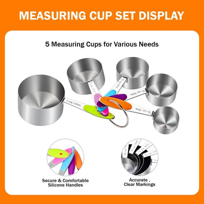 XSNBRD 13-Piece Magnetic Measuring Cups & Spoons Set