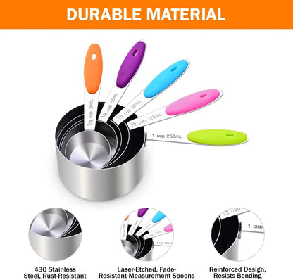XSNBRD 13-Piece Magnetic Measuring Cups & Spoons Set