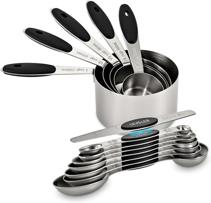 XSNBRD 13-Piece Magnetic Measuring Cups & Spoons Set