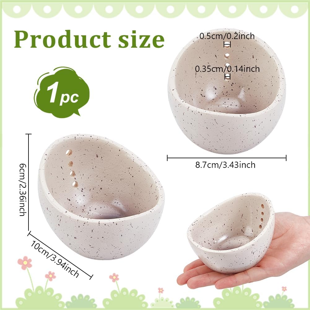 Resin Herb Stripper Bowl, Flower Vegetable Leaf Remover 4 Holes Kitchen Herbs Leaf Stripping Peeler Tool Easy To Clean And Use, 3.93x3.42x2.36inch