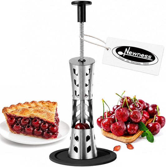 Cherry Pitter, Premium Cherry Pitter Remover Tool, 304 Stainless Steel Cherry Seed Remover, Durable Cherry Stoner Fruit Pit Corer Deseeder Kitchen Tool, Press Type, More Labor Saving