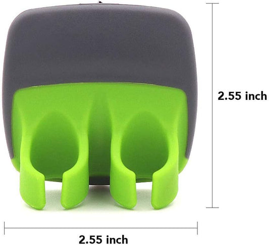 2 Pcs Hand Vegetable Peeler Palm Peeler Rubber Finger Grips Comfortable to Peel Pumpkin, Carrot, Cucumber, Potato and More
