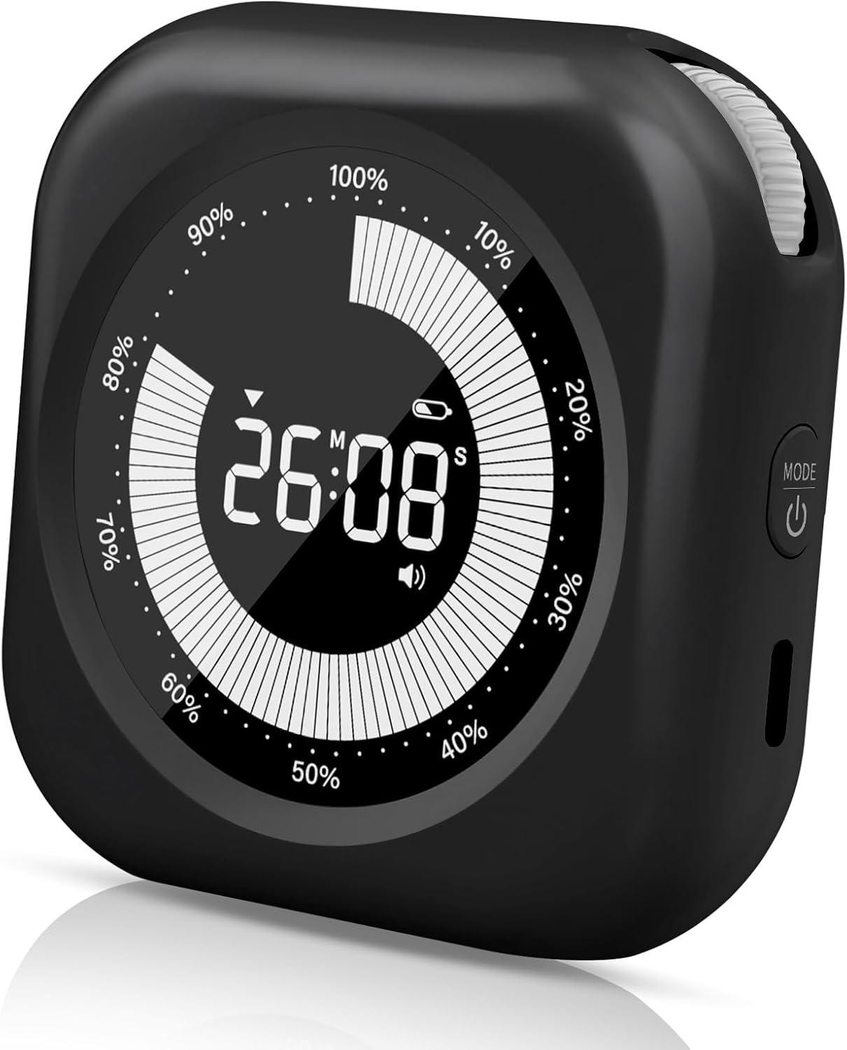 Visual Timer for Kids, Rechargeable 10-Hour Countdown/Up Timer | with 3 Volume Levels, 3 Brightness Display, and Magnetic, Homeschool Study Tool, Large Digital Timers for Classroom, Kitchen