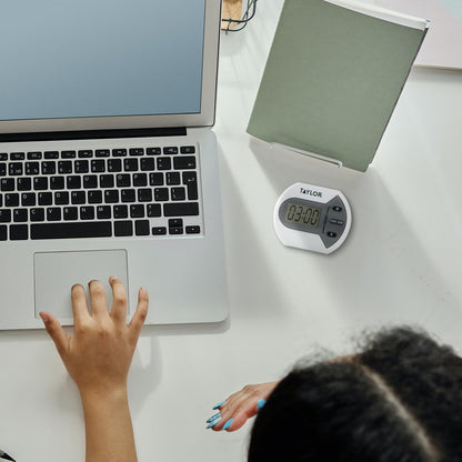 Digital Timer Counts Up and Down for School, Learning, Projects, and Kitchen Tasks
