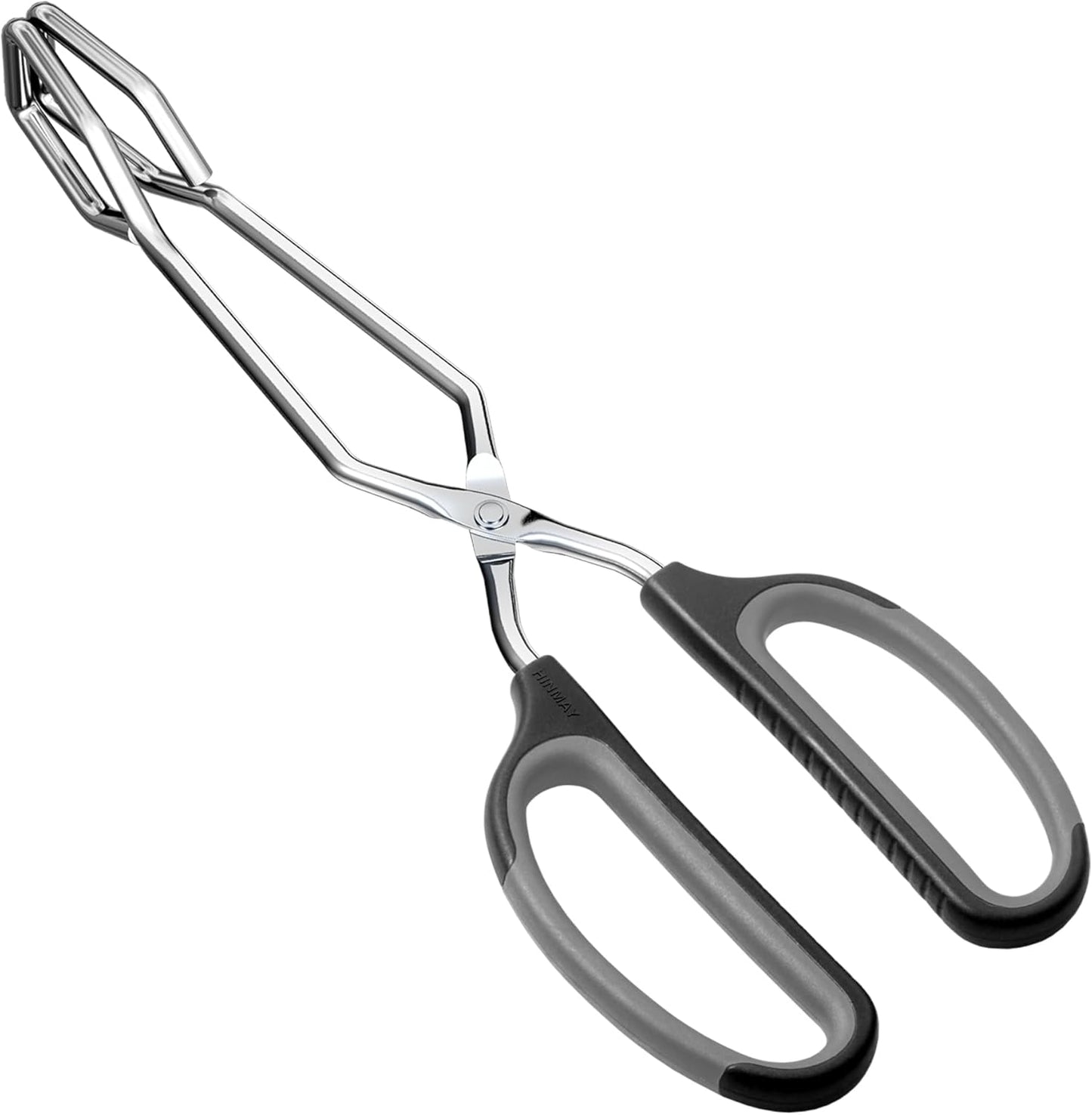 Stainless Steel Scissor Tongs Cooking Tongs Set, Set of 3 (Black Handle, 10" 12" 16") | Black Handle