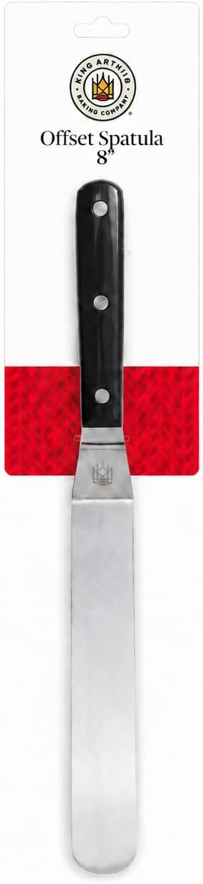 Baking Company Offset Spatula, Japanese Stainless Steel, 8-Inch Flexible Blade, For Precise Cake Decorating