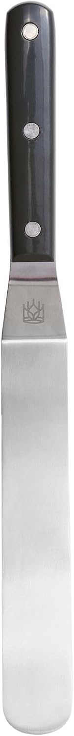 Baking Company Offset Spatula, Japanese Stainless Steel, 8-Inch Flexible Blade, For Precise Cake Decorating