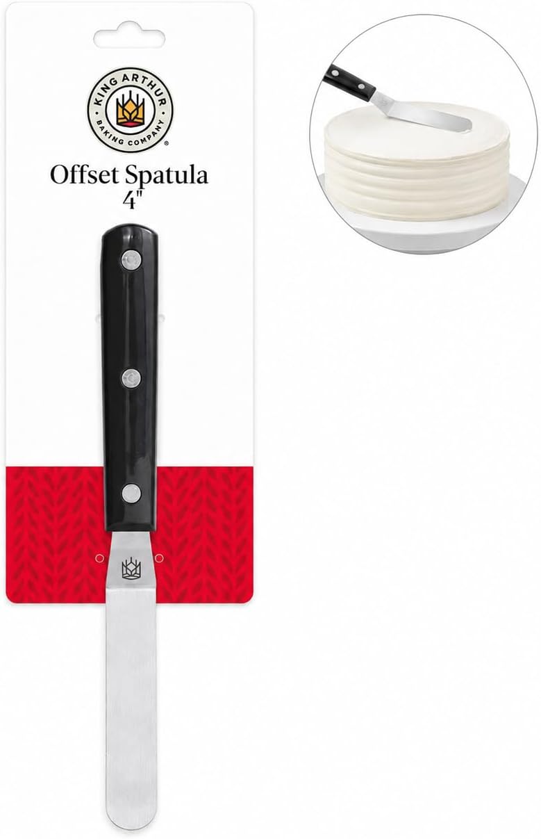 Baking Company Offset Spatula, Japanese Stainless Steel, 8-Inch Flexible Blade, For Precise Cake Decorating