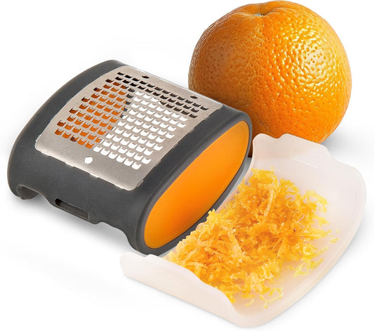 Pocket Citrus Zester – Compact, Stainless Steel Zester for Grating Citrus, Easy to Use, BPA-Free, Ergonomic Handle
