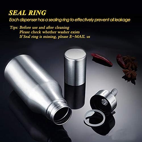 Olive Oil Dispenser,Oil Bottle Stainless Steel Leak Proof Olive Oil Decanter for Kitchen