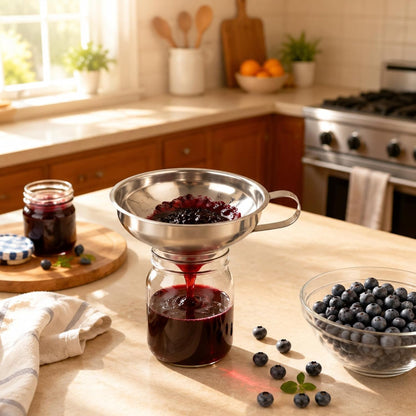 4 Pack Food-Grade Plastic Strainers, Filter Juice for Soybean Milk, Tea, Coffee, Honey Juices Wine and Liquid Transfer
