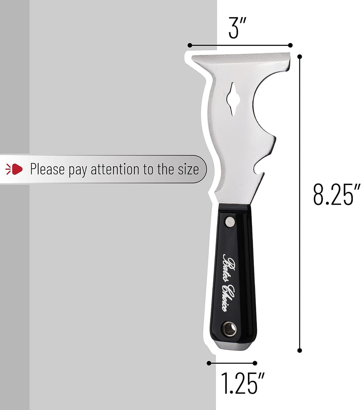 Bates- Paint Scraper, 10 in 1 Painters Tool, Scraper for Wood