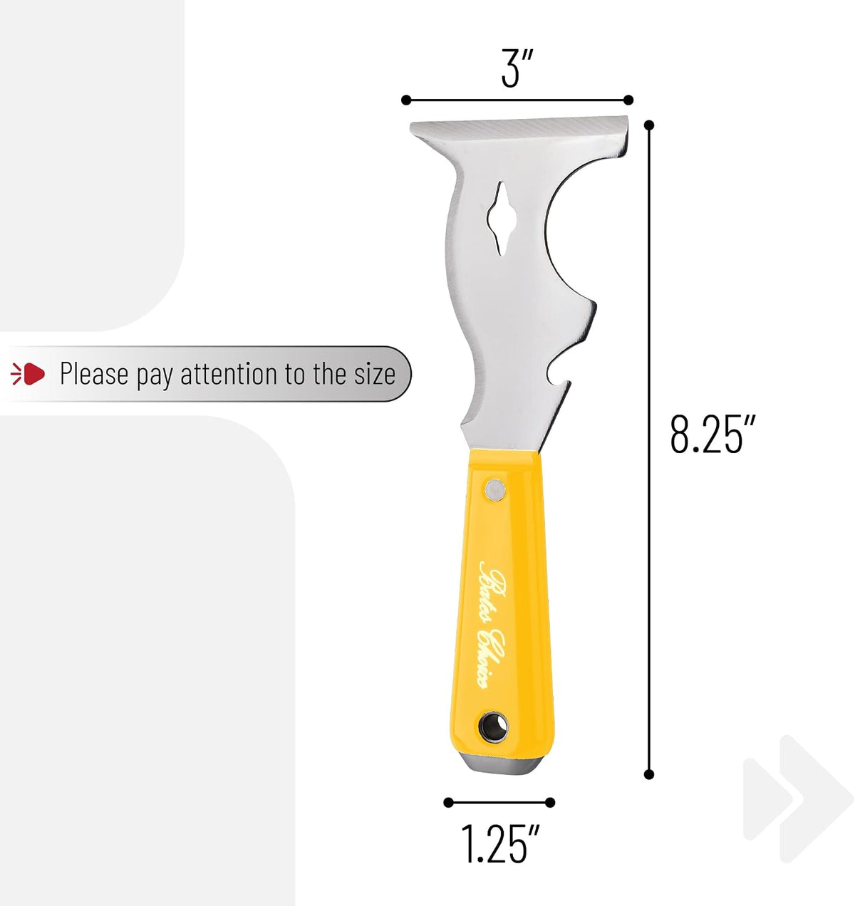 Bates- Paint Scraper, 10 in 1 Painters Tool, Scraper for Wood