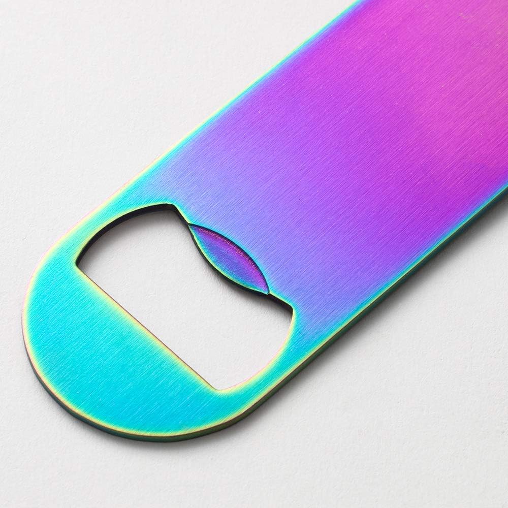 7" Heavy Duty Stainless Steel Flat Bottle Opener, Simple and Effective Beer Openers