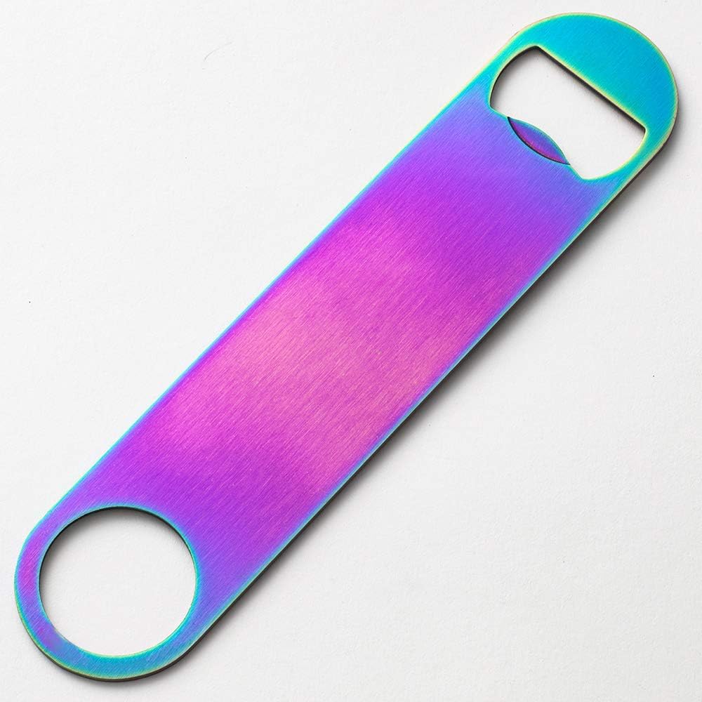 7" Heavy Duty Stainless Steel Flat Bottle Opener, Simple and Effective Beer Openers