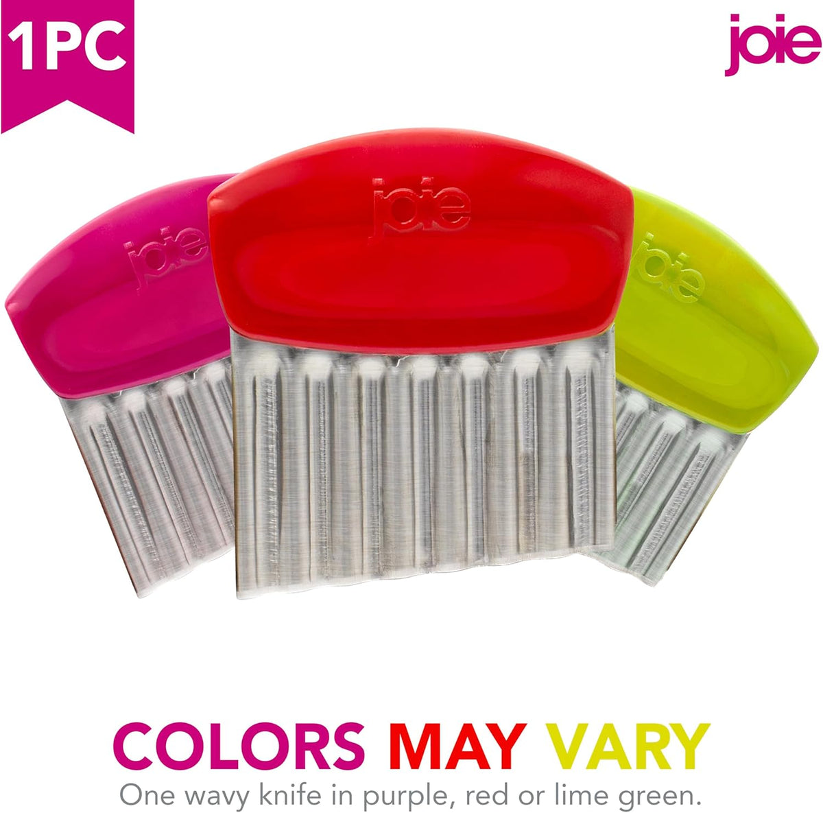 Joie Crinkle Cutter Knife, Wavy Slicer for Potatoes, Vegetables, and More