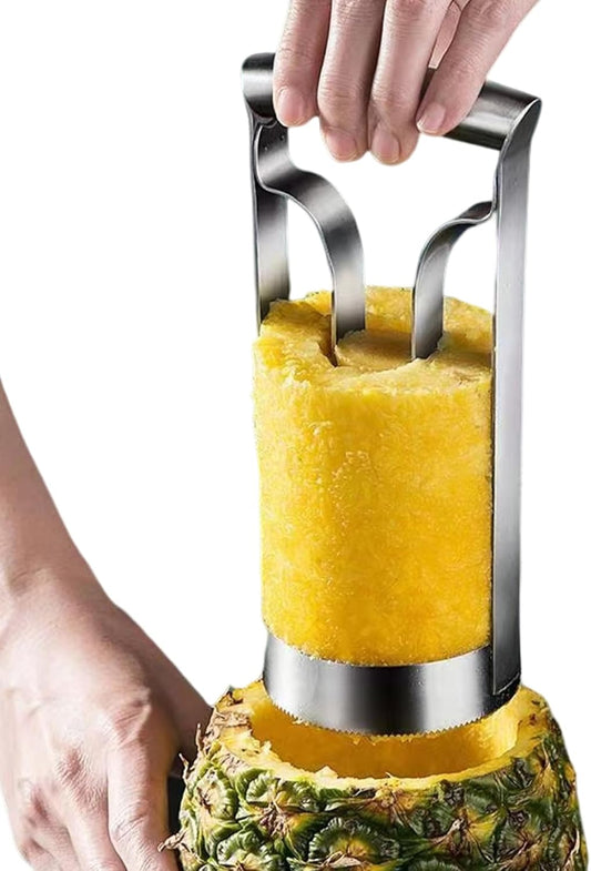 Pineapple Cutter Slicer And Corer, Pineapple Cutter Slicer Stainless Steel Pineapple Corer Fruit Core Remover for Kitchen Fruit Rings 10cm
