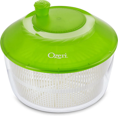 Fresca Italian‑Made Salad Spinner & Serving Bowl, BPA‑Free