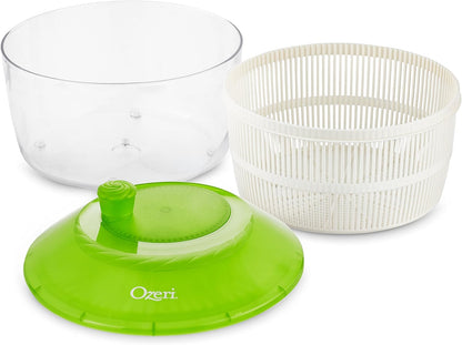 Fresca Italian‑Made Salad Spinner & Serving Bowl, BPA‑Free