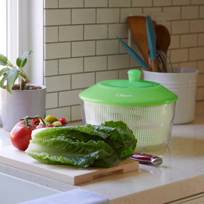 Fresca Italian‑Made Salad Spinner & Serving Bowl, BPA‑Free