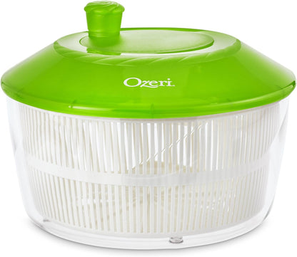 Fresca Italian‑Made Salad Spinner & Serving Bowl, BPA‑Free