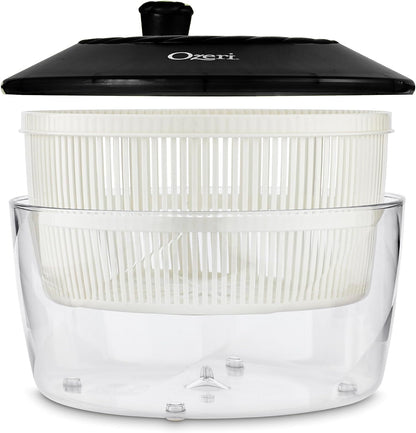 Fresca Italian‑Made Salad Spinner & Serving Bowl, BPA‑Free