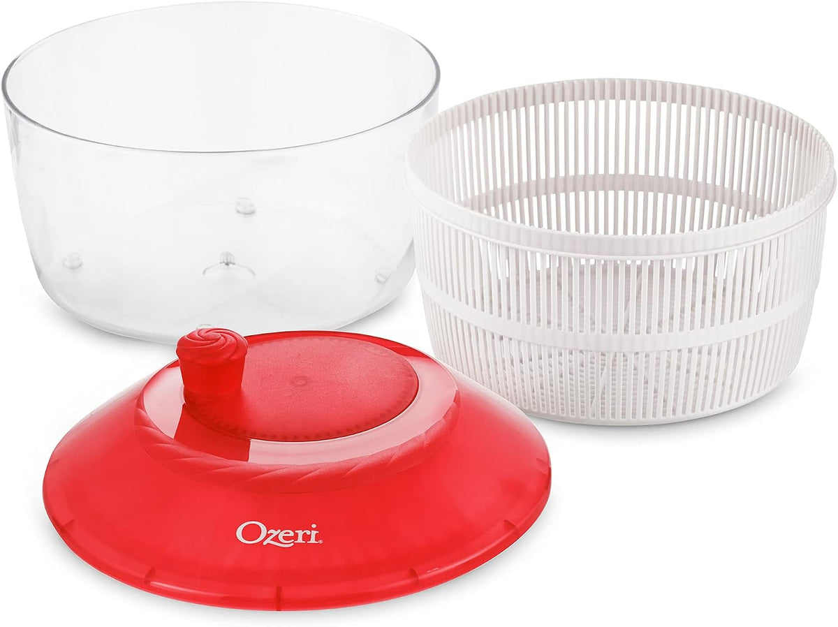 Fresca Italian‑Made Salad Spinner & Serving Bowl, BPA‑Free