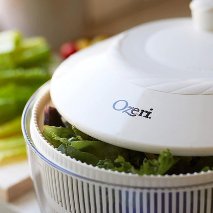 Fresca Italian‑Made Salad Spinner & Serving Bowl, BPA‑Free