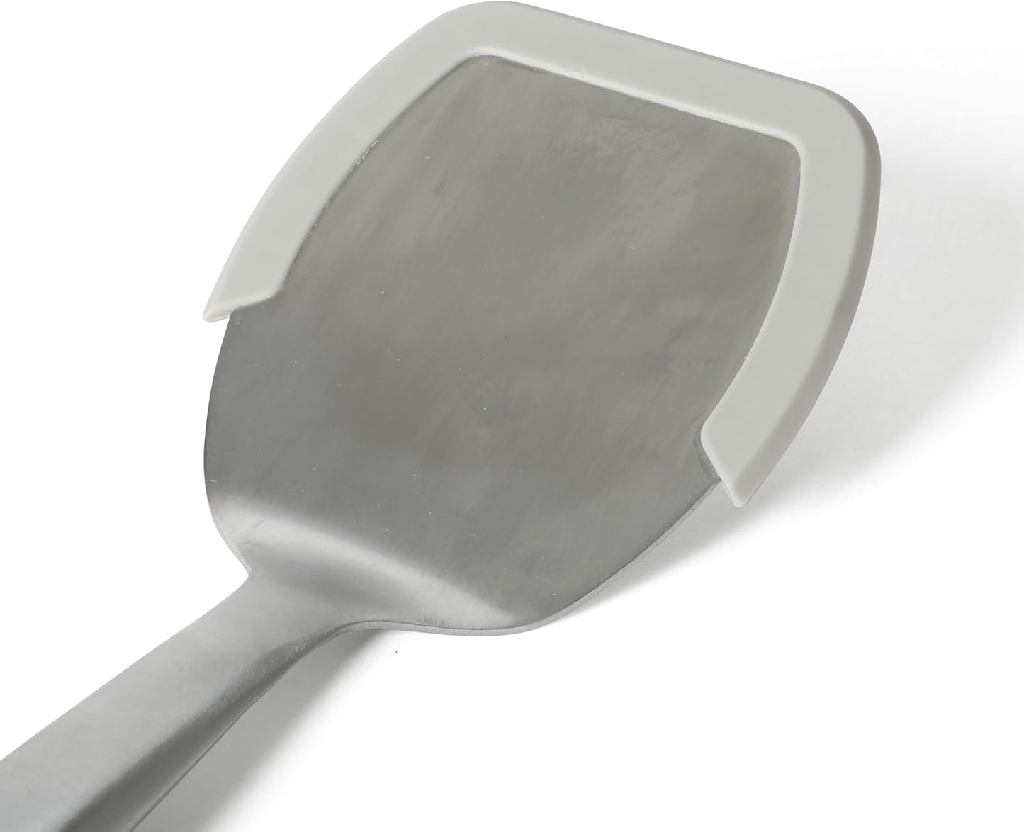 Prime Slotted Turner, Kitchen Flipping Spatula, Slotted Spatula with Silicone Head and Stainless Steel Handle, Heat Resistant Nonstick Cookware for Flipping and Draining (Navy Blue)
