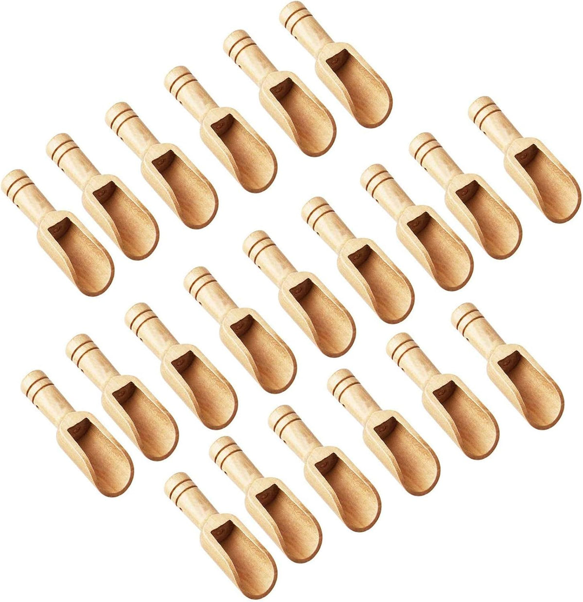 Arroyner Mini Wooden Spoon Mini Bamboo Spoons Small Bath Salt Spoon Small Spice Spoons for Sugar Scrubs, Spices, Bath Salts, Cooking