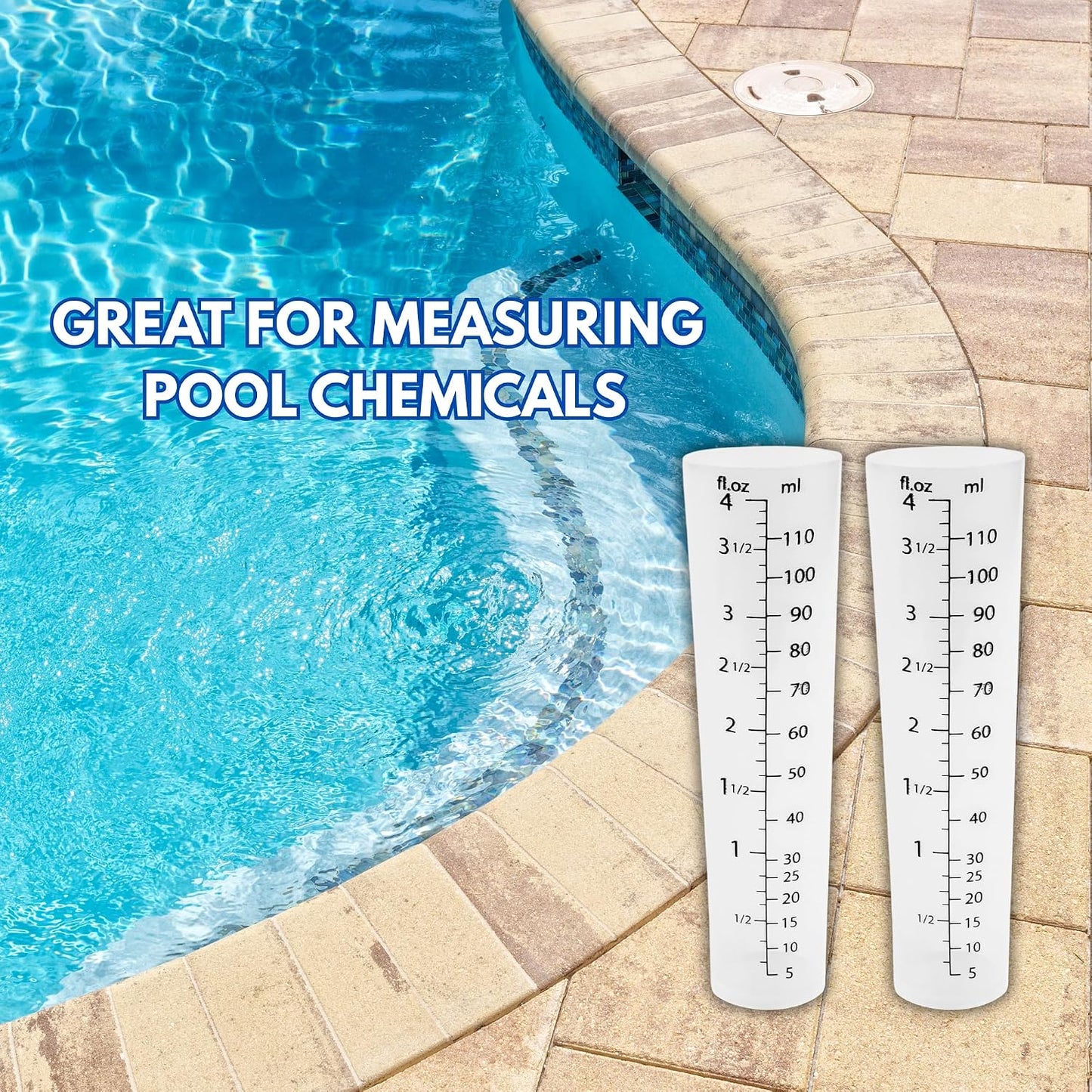 4oz (110 mL) Graduated Cylinder - Heat Resistant & Chemical Resistant, Multipurpose Measuring Cylinder, Measurements in Milliliters (mL) and Fluid Ounces (Fl Oz) (1 Pack)