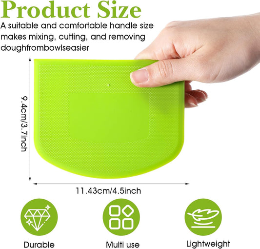 36 Pcs Food Scraper, Flexible Dough Scraper, Multifunctional Kitchen Scrapers Tool, Bread Dough Cutter, Cake Smoother for Icing
