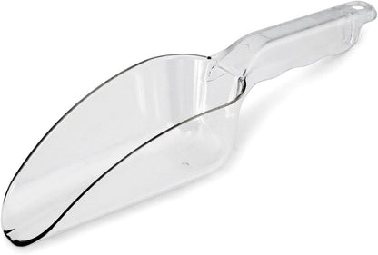 Commercial Grade Polycarbonate Plastic Utility Ice Scoop, Clear, 12 oz