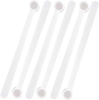 100pcs 0.25ml Mini Powder Scoops Plastic Measuring Spoons Supplies Teaspoon Micro Scoop Teaspoon Tiny Little Measuring Spoons For Cosmetics Medicines Seasoning