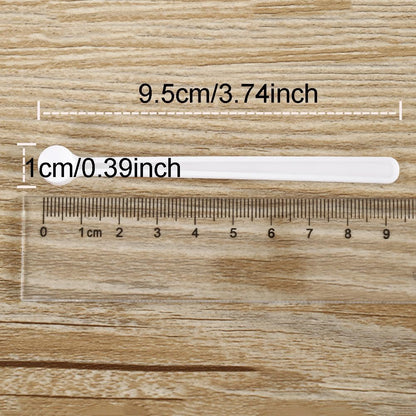 100pcs 0.25ml Mini Powder Scoops Plastic Measuring Spoons Supplies Teaspoon Micro Scoop Teaspoon Tiny Little Measuring Spoons For Cosmetics Medicines Seasoning