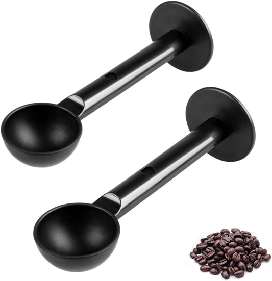 2-In-1 Espresso Coffee Bean Spoon - Replacement for delonghi and Mr Coffee espresso tamper.Tamping Scoop Tamper Tea Tool For Coffee Bean Spoon Coffee Measuring