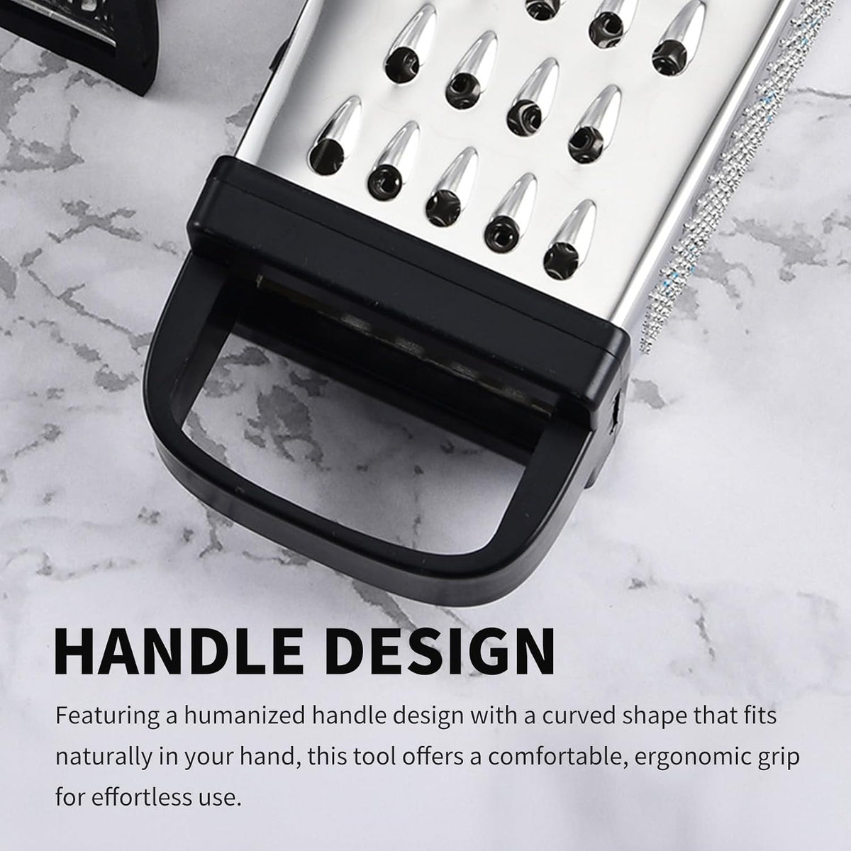 Cheese Grater - Mini Size 4-Sided Box Grater, Food Grater for Cheese, Parmesan & Vegetables, Dishwasher Safe Graters for Kitchen