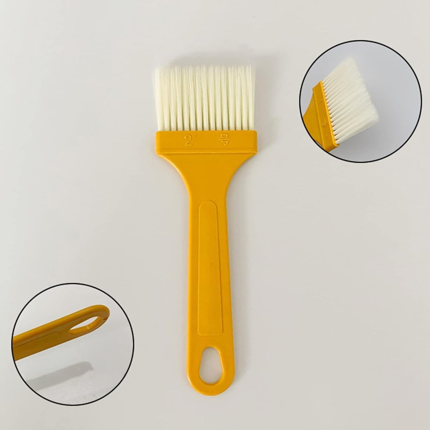 1 Pc Plastic Basting Pastry Brush Spread Oil Butter Sauce Marinades for BBQ Grill Baking Kitchen Cooking, Baste Pastries Cakes Meat Sausages Desserts, Outdoor Cooking Tools, Dishwasher Safe (A)