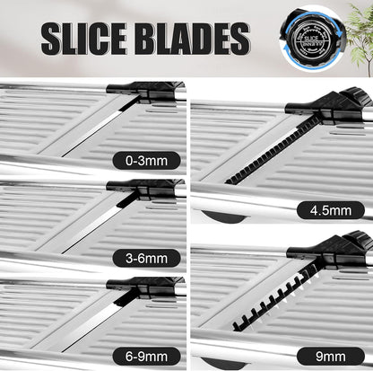 Mandoline Slicer for Kitchen, Adjustable Vegetable Slicer