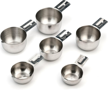 Stainless Steel Measuring Cups Set (6 Piece Set)
