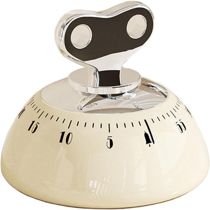 Visual Kitchen Timer for Cooking,Chef Cooking Timers Clock with Loud Alarm,Timers for Classroom, Home and Study,Mechanical Desk Timer,No Batteries Required，Magnetic Back (Green)