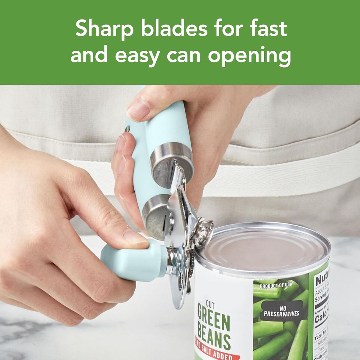 Can and Jar Opener Set Manual Handheld Kitchen Tool with Comfort Grip Handles, Easy to Use Stainless Steel Jar and Smooth Edge Can Opener with Built In Bottle Cap Lifter, Charcoal Gray