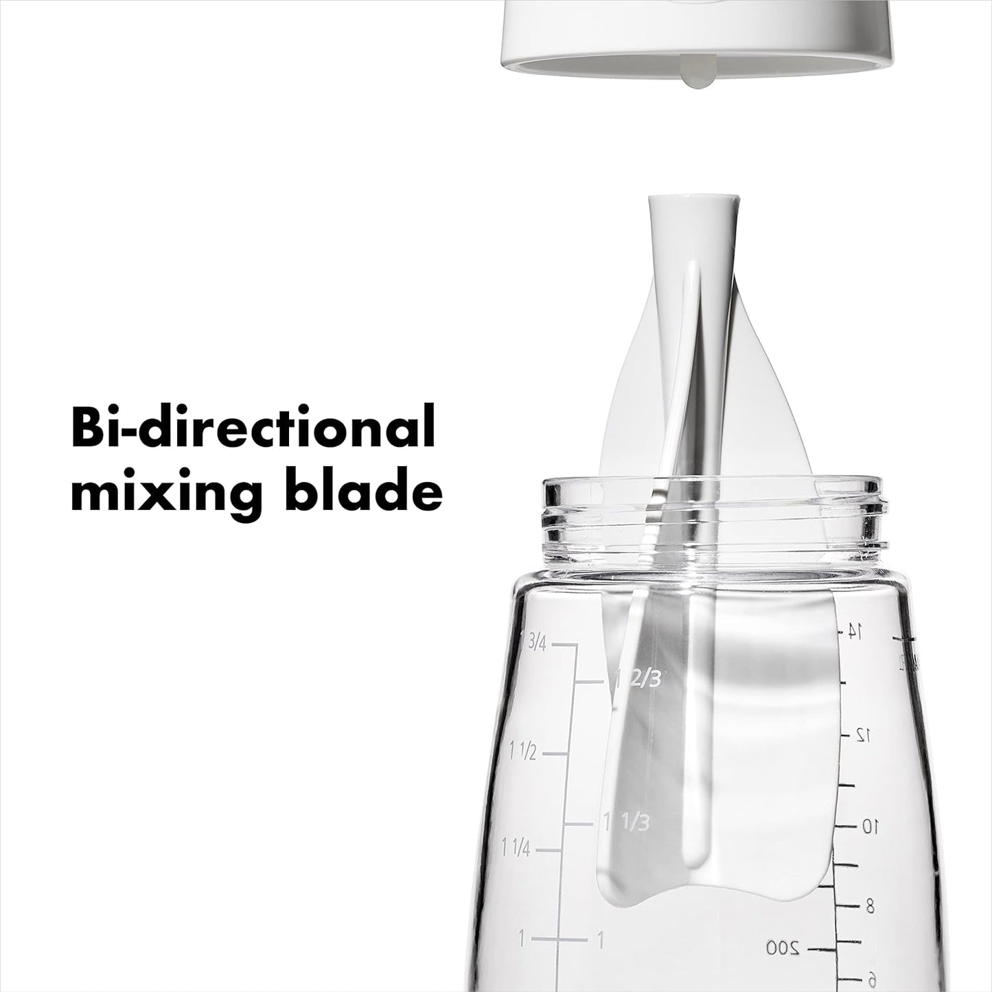 Good Grips Twist & Pour Salad Dressing Mixer, Gray