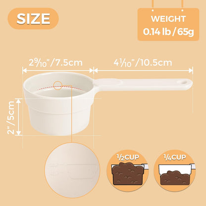 ComSaf Dog Food Scoop 1/2 Cup, Pet Food Measuring Cup for Dogs and Cats