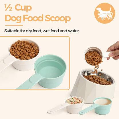 ComSaf Dog Food Scoop 1/2 Cup, Pet Food Measuring Cup for Dogs and Cats