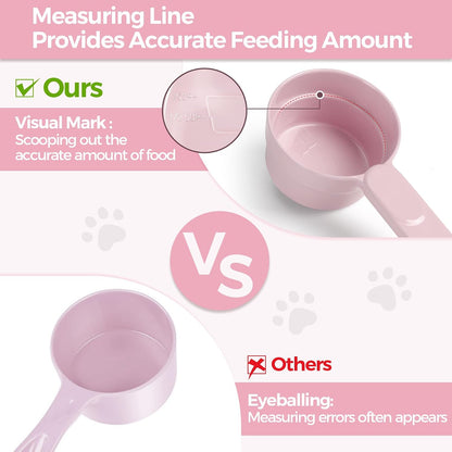 ComSaf Dog Food Scoop 1/2 Cup, Pet Food Measuring Cup for Dogs and Cats